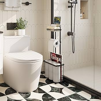 トイレ収納 Toilet paper holder Amazon.com: Toilet Paper Holder Stand Bathroom Toilet Paper